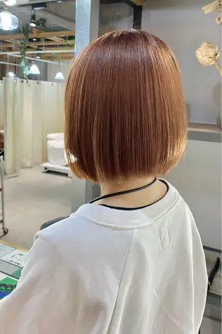 ミディアム カラー 菊地 紗矢のヘアスタイル