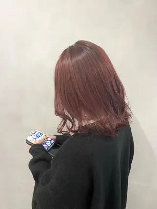 ミディアム カラー 💖暖色・ハイトーン 🐈みおり💖のヘアスタイル