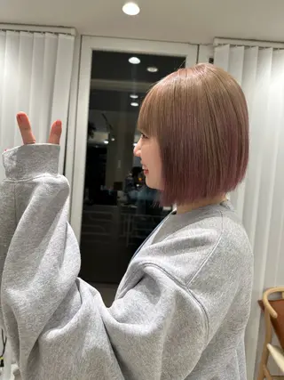 ショート カラー 透明感/ベージュ /kazui🐈のヘアスタイル