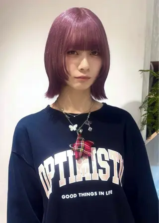 ショート カラー SALOWIN 原宿 IL Salice所属・MIMI🌻໋᳝݊ 個性派カラー⑅ ⸝꙳のヘアスタイル