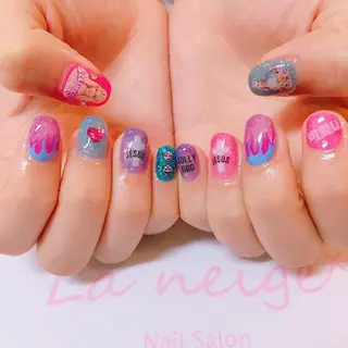 ネイル La neige* yuki 🥯🍑のネイルデザイン