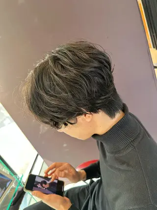 パーマ メンズ little×aimer仙台2号店所属・仙台駅/メンズパーマ /🔗髙橋海汰のヘアスタイル