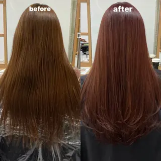 ロング カラー 韓国レイヤーカット★ 小林大樹のヘアスタイル