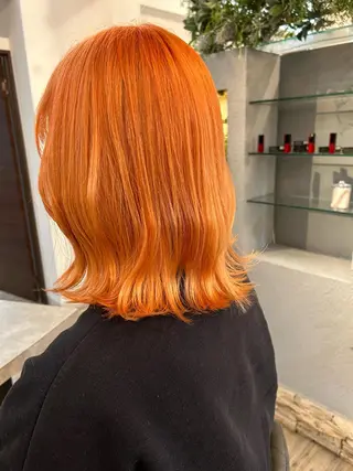 ミディアム カラー ブリーチ／ヘアセット 🪞🌙minamiのヘアスタイル