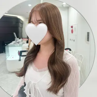 ロング 韓国ガーリー🤍ハイ トーン🤍Ayanaのヘアスタイル
