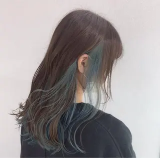 ロング カラー ❤️ブリーチなし💚 ダブルカラー平野実花のヘアスタイル