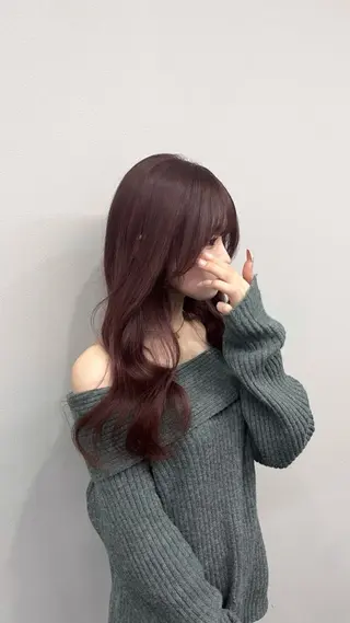 セミロング BALE所属・祥華(さちか)／透 明感カラー／髪質改善のヘアスタイル