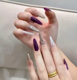 ロング Bling Salonのネイルデザイン