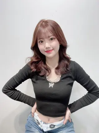 ミディアム 渋谷韓国ヘア🇰🇷 SAYAKA🩶ᩚのヘアスタイル