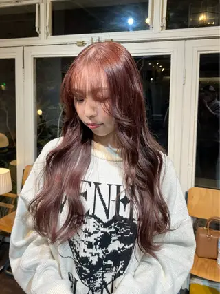 ロング カラー chikashitsu所属・Junmi/ﾁｶｼﾂ /堀江のヘアスタイル