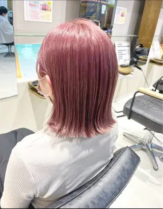 セミロング カラー ヘアアレンジ 似合わせ＋韓国カット ニシヤマ　マイのヘアスタイル