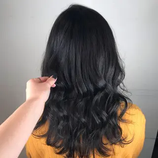 セミロング カラー knock【ノック】所属・烏丸韓国ヘア🇰🇷 ayaka🎀のヘアスタイル