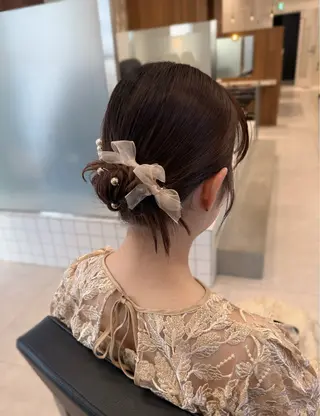 セミロング ヘアアレンジ 縮毛矯正+モテカラー 🎀✨MIHOのヘアスタイル