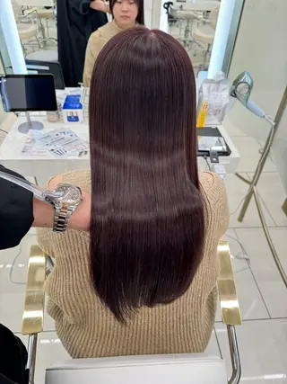 ロング カラー COA GINZA 空也/前髪/顔まわりのヘアスタイル