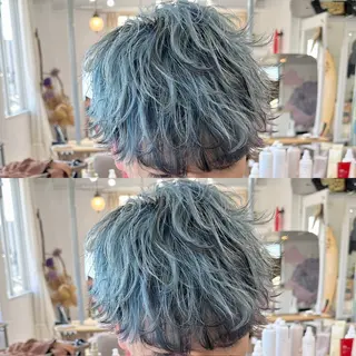 ショート カラー パーマ メンズ YUIMARL/ HIROTOのヘアスタイル