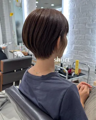 ショート カラー 山下恋佳/矢場町/ ブリーチ/ショートのヘアスタイル