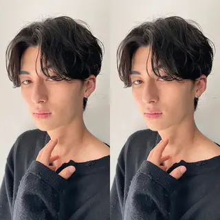 ショート カラー パーマ ヘアアレンジ メンズ 亀井隆汰/メンズ専門 パーマ特化美容師のヘアスタイル