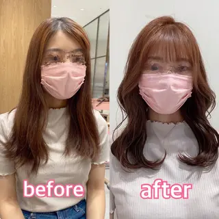 ロング カラー ヘアアレンジ 小野寺瑞希 /最小顔カットのヘアスタイル