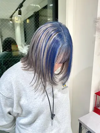 ミディアム GO TODAY SHAiRE SALON 原宿本店所属・REINA/ブリーチ /ハイトーン/原宿のヘアスタイル