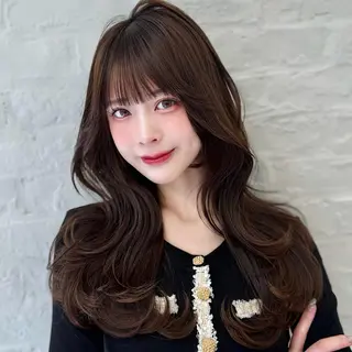 セミロング 映える顔まわり/前髪 特化 💗 ユキマのヘアスタイル