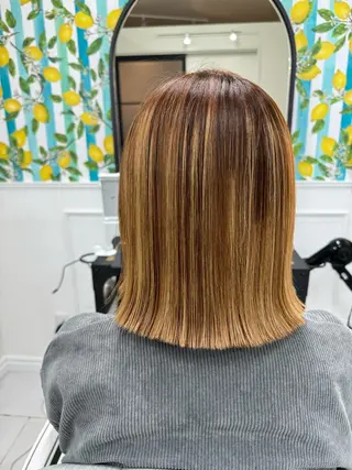 ミディアム RECARE忠岡 韓国エクステのヘアスタイル