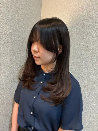 セミロング oggi西新所属・ゆい/メンズカット/ ショート/レイヤーのヘアスタイル