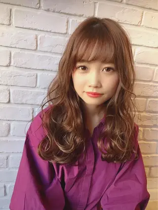 セミロング カラー 豊中/メンズ特化 岡田 龍之介のヘアスタイル