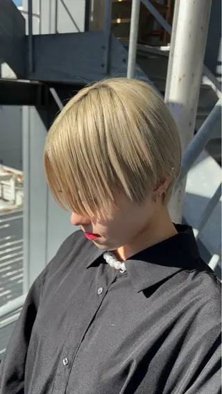 ショート カラー 似合わせカット‪// 鶴我万唯華のヘアスタイル