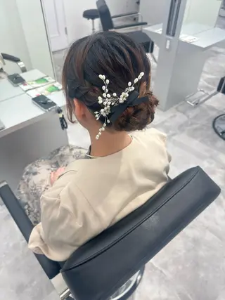 セミロング ヘアアレンジ 💜髪質改善推し💜 Sein.せりのヘアスタイル