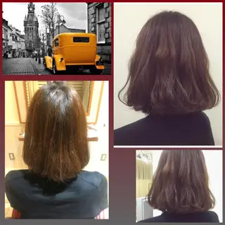 ミディアム セミロング カラー 代表🎀 ふわモテ愛 され髪🩷yumiのヘアスタイル