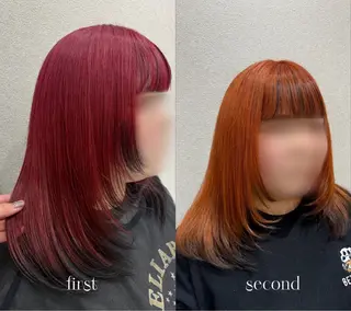 セミロング カラー ハイトーン/カラー /ウルフ/RENAのヘアスタイル