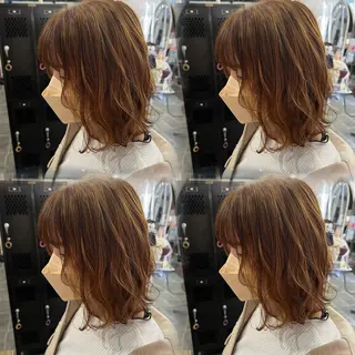 ミディアム カラー 【艶髪】💐韓国風× 透明感💐深江裕稀のヘアスタイル