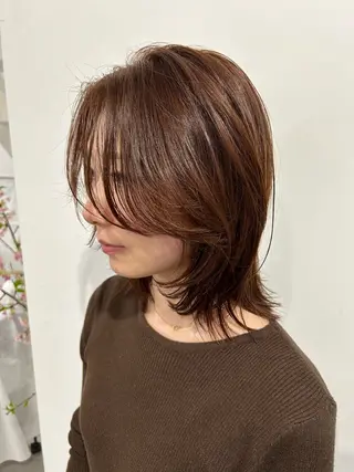 ミディアム 山下颯羽 /ワンカラーのヘアスタイル