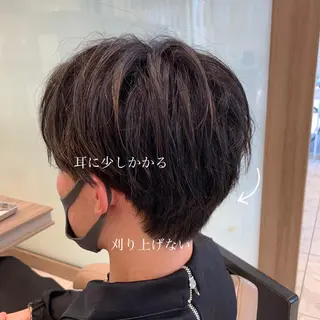 ミディアム カラー メンズ 【メンズ縮毛矯正】 田中秀斗のヘアスタイル