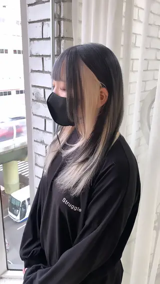 セミロング L STUDIO心斎橋店所属・派手髪支持率No1 Eisukeのヘアスタイル