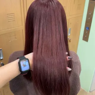 セミロング 🥀暖色/エクステ/ ヘアメ/横浜/かなこのヘアスタイル
