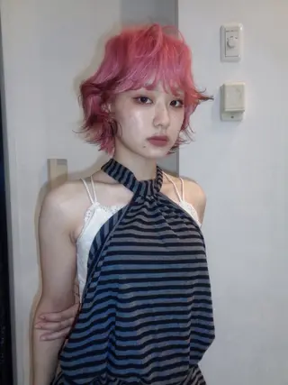 ショート カラー ヘアアレンジ カラー特化🎀/ 艶カラー🫧渋谷のヘアスタイル