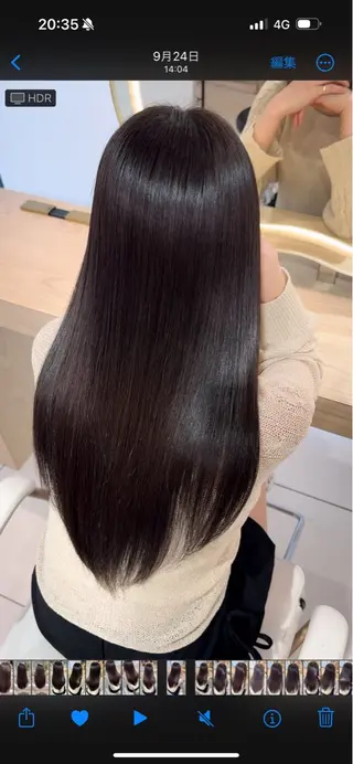 ロング 韓国レイヤー/ 顔まわり/西野和裕のヘアスタイル