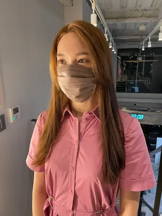 カラー yuri/オリーブ/ 暖色カラー/レイヤーのヘアスタイル