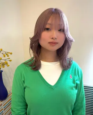 セミロング カラー カラー特化/ブリーチ 梅田中崎町/あかりのヘアスタイル