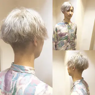 ショート カラー メンズ hair salon Ranun髪質改善のヘアスタイル