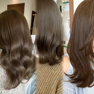 ミディアム カラー 村川 虹歩のヘアスタイル