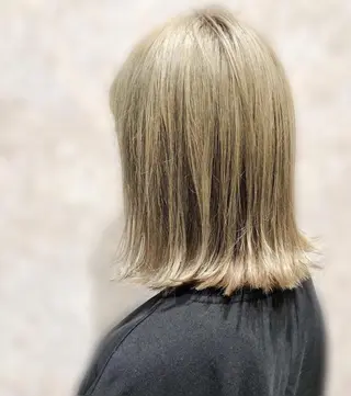 ミディアム カラー ケアブリーチ /髪質 改善/古橋圭史郎のヘアスタイル