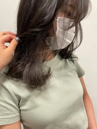 セミロング カラー tablier所属・北名古屋 /美容院カフェのヘアスタイル