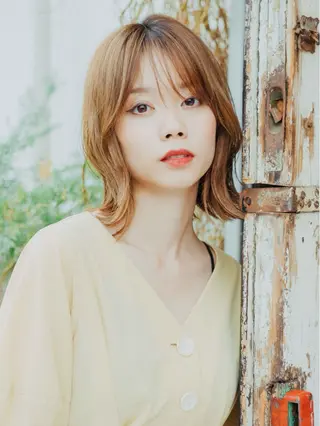 ミディアム くろだ ちはるのヘアスタイル