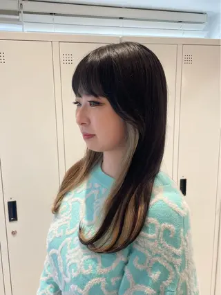 ロング BRIGHT所属・🤍恵比寿/透明感/ 小顔カット🤍アズサのヘアスタイル