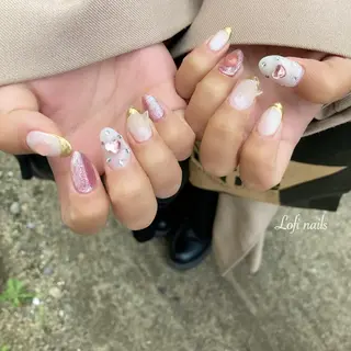 セミロング ネイル Lofi nails ゆきこのネイルデザイン