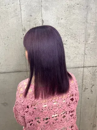 セミロング カラー 半個室サロンyoures hair 髪質改善トリートメント東新宿店所属・榊原竜弥 髪質改善/美髪作りのヘアスタイル