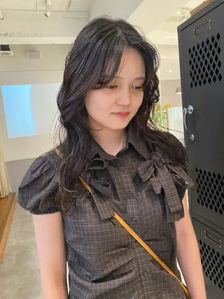 ロング sliver マツイ　レンのヘアスタイル