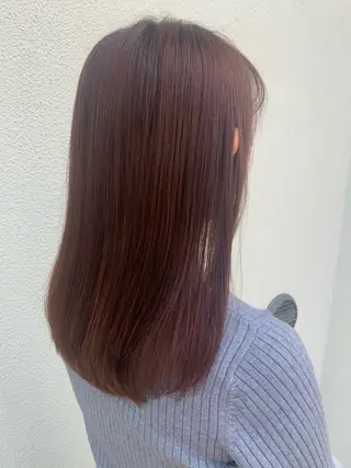 セミロング 🎀髪質改善・艶髪カ ラー🎀YUMEKAのヘアスタイル